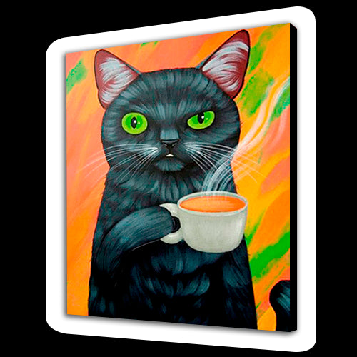 Gatto bere caffè (6957473693878)