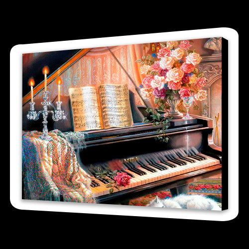Pianoforte vicino al camino (6957491486902)