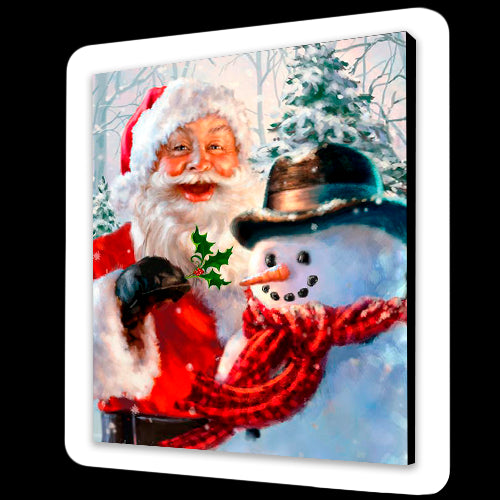 Felice Babbo Natale e pupazzo di neve (6957516030134)