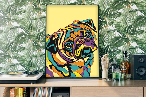 Pug colorato (6957558694070)