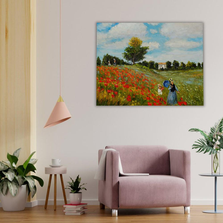 Blooming Poppy Field di Claude Monet (6958611103926)