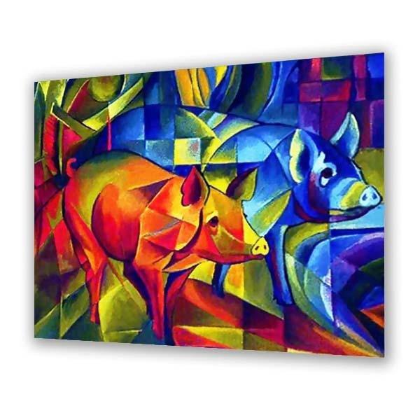 Franz Marc Orenco Porcellini Originali rojo y azul (6958639612086)