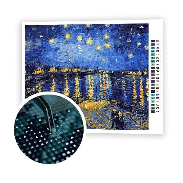 Notte stellata sul Rodano Van Gogh (6958665859254)